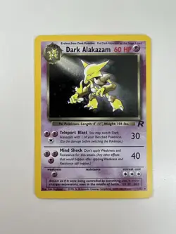 Pokemon Dark Alakazam Holo Rare Card 1/82 Team Rocket Unlimited - Image 2