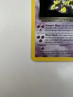 Pokemon Dark Alakazam Holo Rare Card 1/82 Team Rocket Unlimited - Image 5