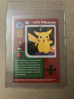 Pikachu 25 TV2 - Topps Series - Pokemon Card - Image 2