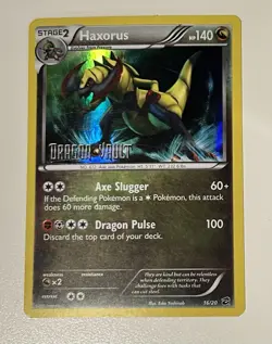 Haxorus card from the Pokemon Dragon Vault set (number 16/20 - Image 1