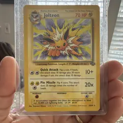Pokemon Jolteon 70 HP Rare Stage 1 Jungle 20/64 Unlimited Card Wizards 1999 - Image 1