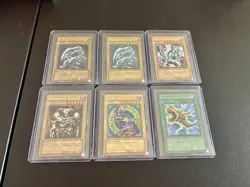 Yu-Gi-Oh Vintage Card Lot Blue Eyes White Dragon/ Dark Magician/ Summon Skull + - Image 1