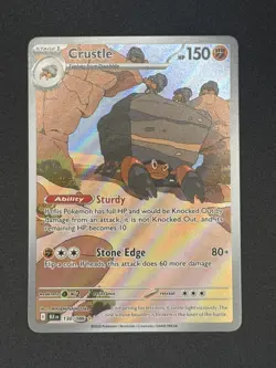 Pokemon TCG - Crustle 130/086 - Black Bolt Illustration Rare NM/M Card - Image 1