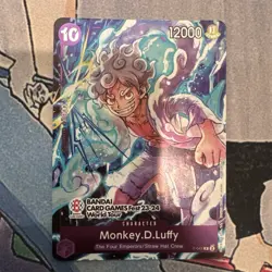 Monkey.D.Luffy BANDAI CARD GAMES Fest 23-24 World Tour P-041 One Piece - Image 1