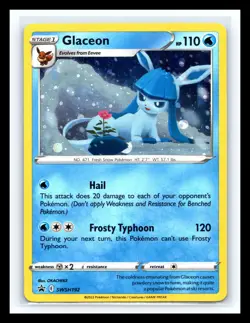 💥 Glaceon SWSH192 SWSH: Sword & Shield Black Star Promo Holo Pokemon Card - Image 1