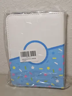 Zip Up Blue Donut Pokemon Card Binder 4 Pocket 2x2 Up To 400 Cards New - Image 2