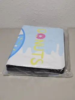 Zip Up Blue Donut Pokemon Card Binder 4 Pocket 2x2 Up To 400 Cards New - Image 4