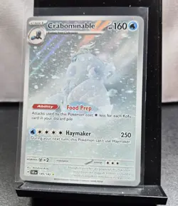 Pokemon Holo Ability Card Lot (5) SV BLK - Reuniclus, Crabominable, Beartic - Image 2