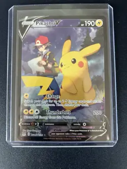 Pokemon Pikachu v TG16/TG30 Trainer Gallery Ultra Rare Card Lost Origins - Image 1