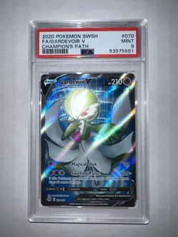 Pokemon Champions Path Gardevoir V Full Art Rare Card *MINT PSA 9* - Image 1