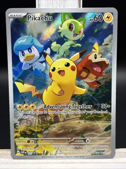 ✨Pikachu 027 Sv: Scarlet & Violet Promo Cards Holo Illustration Rare✨ - Image 1