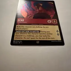 Lorcana Scar - Vicious Cheater NM Cold Foil Rise of the Floodborn - Image 4