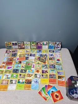 Pokemon Card Bundle 80+ 14 Holo - Curve To Most Cards. - Image 1