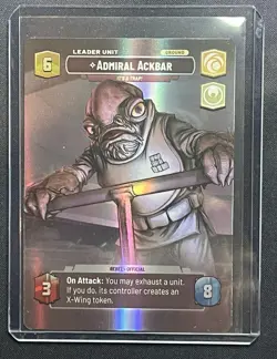 Star Wars Unlimited: Admiral Ackbar It's A Trap! Showcase Jump to Lightspeed JTL - Image 2