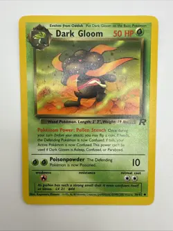 Dark Gloom 36/82 Team Rocket Regular Uncommon Vintage Pokemon Card - Image 3