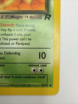 Dark Gloom 36/82 Team Rocket Regular Uncommon Vintage Pokemon Card - Image 5