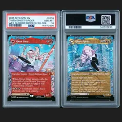 Gwen Stacy Ghost Spider Borderless Foil SPM 209 PSA 10 (MTG Spider-Man 2025) - Image 1