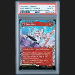 Gwen Stacy Ghost Spider Borderless Foil SPM 209 PSA 10 (MTG Spider-Man 2025) - Image 2