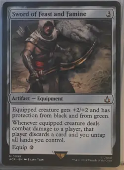 Sword of Feast and Famine Mythic Artifact Assassins Creed Magic the Gathering - Image 1