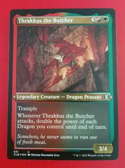 1x Thrakkus the Butcher | FOIL-ETCHED | Battle for Baldur's Gate | MTG Magic - Image 1