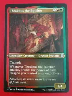 1x Thrakkus the Butcher | FOIL-ETCHED | Battle for Baldur's Gate | MTG Magic - Image 3