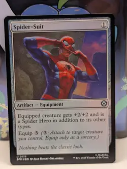 FOIL - MTG MAGIC Marvel's Universes Beyond: Spider-man Spider-Suit 0176 - NM - Image 1