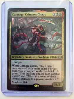 Carnage, Crimson Chaos #0125 FOIL Marvel's Spider-Man NM ENG MTG - Image 1