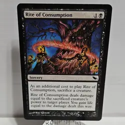 Wizards Rite of Consumption Shadowmoor Regular Sorcery Black Common 76/301 2008 - Image 1