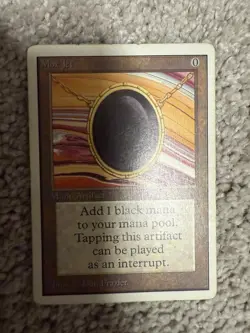 MTG Unlimited Mox Jet Light Play - Image 1
