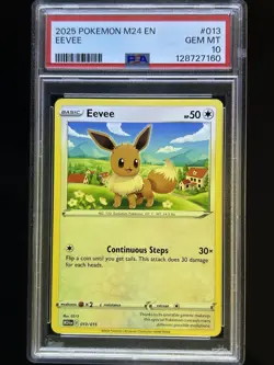 2025 POKEMON M24 EN-MCDONALD'S COLL #013 EEVEE PSA 10 - Image 1