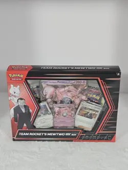 Pokemon TCG Scarlet & Violet Team Rocket Mewtwo EX Box NEW Factory Sealed - Image 1