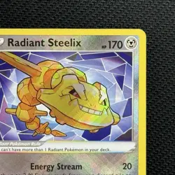 Pokemon Radiant Steelix Card #124/196 Lost Origin Sword & Shield Holo NM - Image 3