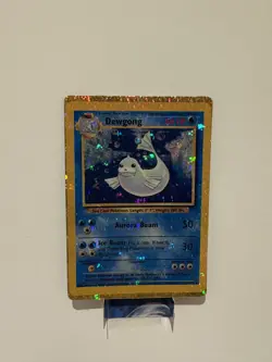 Vintage Dewgong Base Set 25/102 HOLO Prism Vintage Pokemon Golden Sticker Card - Image 1