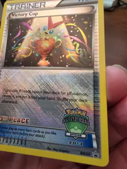Pokemon 3rd place Spring Victory Cup Promo cross hatched black star BW29 - Image 3