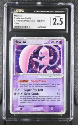 Pokemon Card CGC 2.5 Mew ex EX Holon Phantoms 100/110 - Image 1