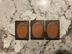 Mtg Signed Mountains X3 - Magic the Gathering Artist Signed Cards UUU Lp - Image 2