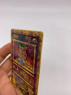 3 x Metal Gold Card- Pokemon Card Ancient/ Mew Metal Colored Collector's Edition - Image 2