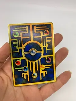 3 x Metal Gold Card- Pokemon Card Ancient/ Mew Metal Colored Collector's Edition - Image 3