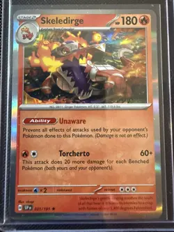 Pokemon Skeledirge Cosmos Holo 031/191 SSP Surging Sparks NM - Image 1