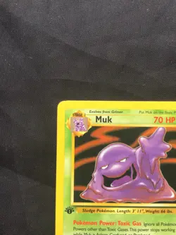 Pokemon Cards: Fossil 1st Edition Rare: Muk 28/62 - Image 2