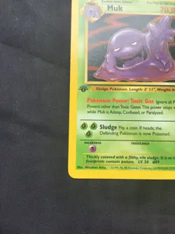 Pokemon Cards: Fossil 1st Edition Rare: Muk 28/62 - Image 5
