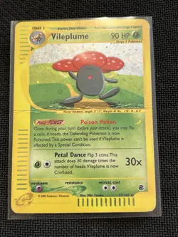 Vileplume 31/165 Holo Rare Expedition Pokemon Card DMG-HP - Image 1