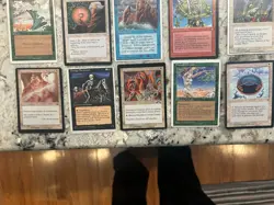 Mtg Miscut Lot x20 - Magic The Gathering Miscut Card Lot Miscut Cards Played - Image 2