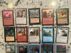 Mtg Miscut Lot x20 - Magic The Gathering Miscut Card Lot Miscut Cards Played - Image 4