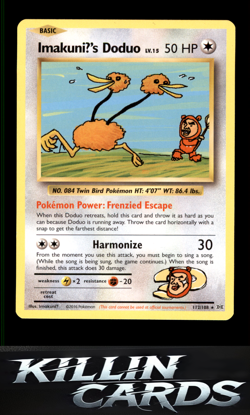 ImakuniU's Doduo 112/108 Pokemon Secret Rare XY - Evolutions Card NM - Image 1