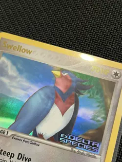Swellow 32/113 Stamped Pokemon EX Delta Species 2005 Vintage Reverse Holo NM - Image 2