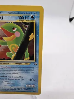 Politoed 8/75 Neo Discovery Holo Rare Pokemon TCG 2001 Tomokazu Komiya LP - Image 4