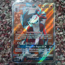 2017 Pokemon Sun & Moon Guardians Rising Lycanroc Full Art #138/145 - Image 1