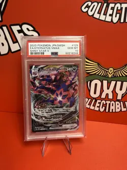 2020 Pokemon SWSH Japan Full Art Eternatus Vmax Shiny Star V PSA 10 Gem Mint - Image 1