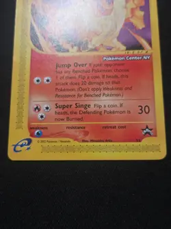 Pokemon TCG: LP WoTC Rapidash Pokemon Center NY Stamped Blackstar Promo - Image 4